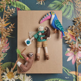 Jane Goodall with Field Notebook Ornament
