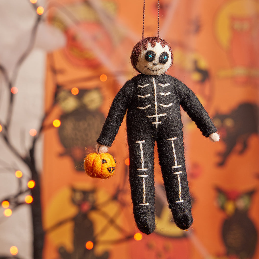 Little Halloween Skeleton Costume Ornament