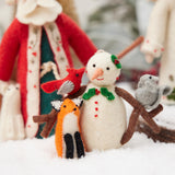 Forest Friends Woodland Snowman Ornament