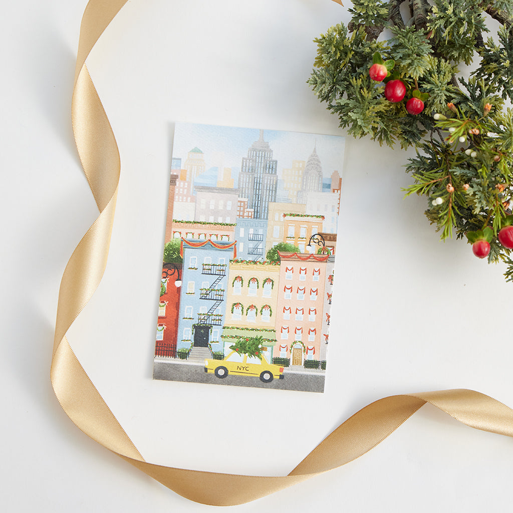 NYC Holiday View Greeting Card