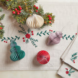 Paper Ornament Multi-Color Set of 4 - Small