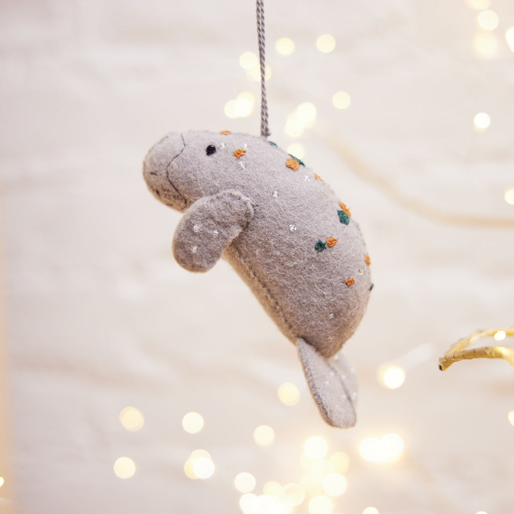 Salt Water Bay Manatee Ornament