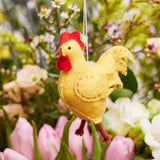 Strutting Yellow Rooster Ornament