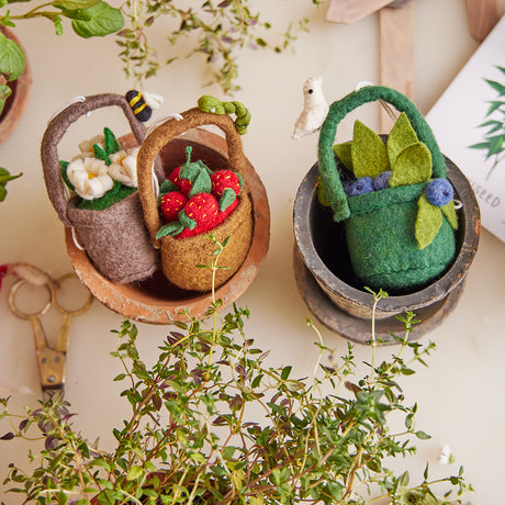 Strawberry Basket Ornament