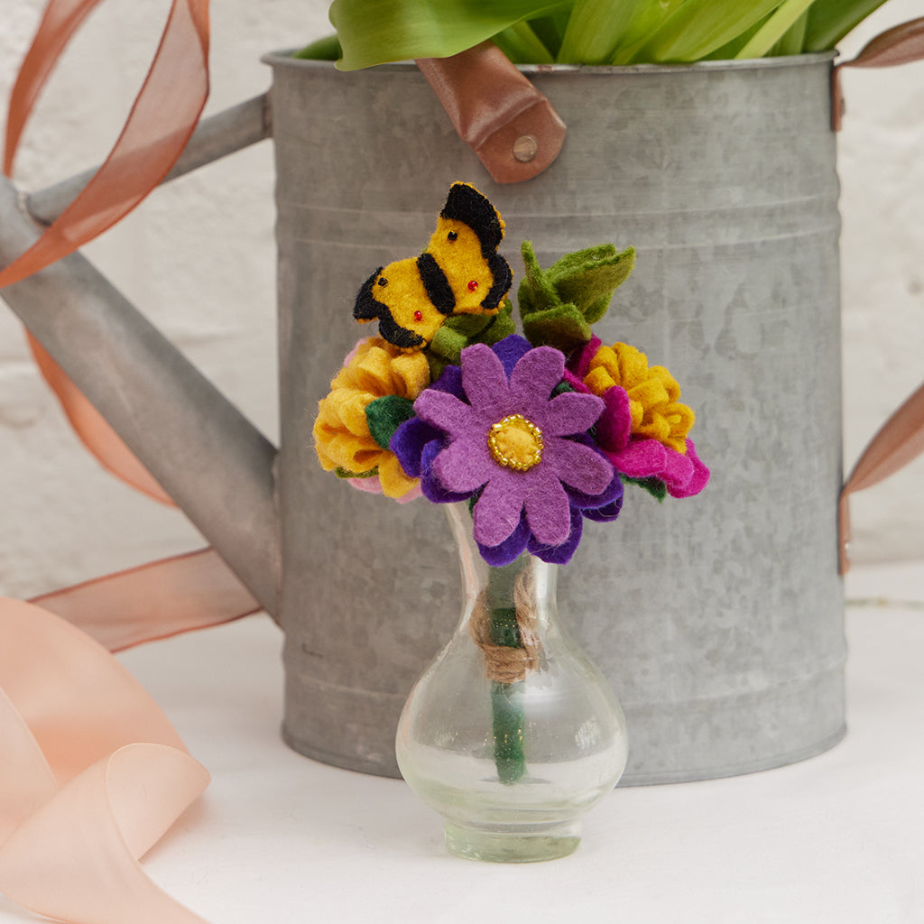 Sweet Summertime Butterfly Bouquet with Vase