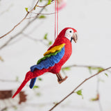 Red Voice of the Forest Parrot Ornament