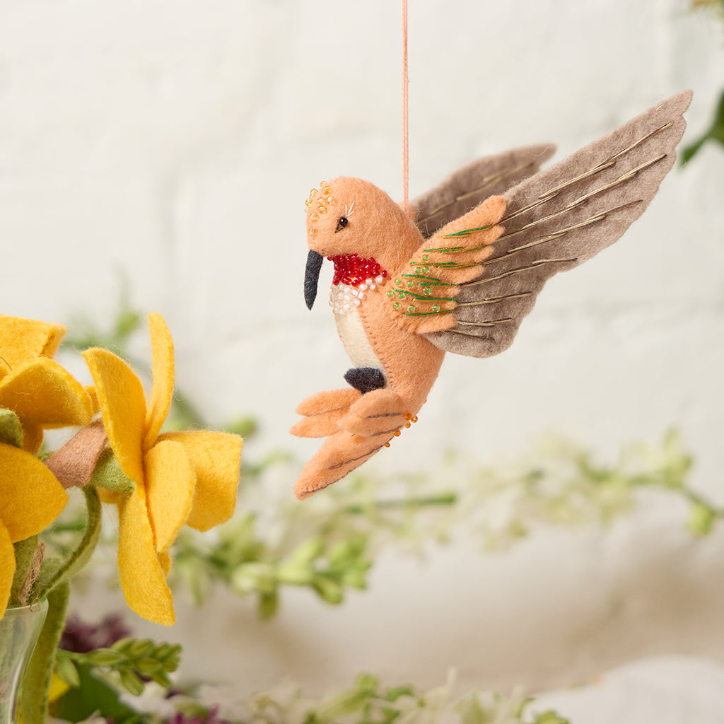 Rufous Hummingbird Ornament