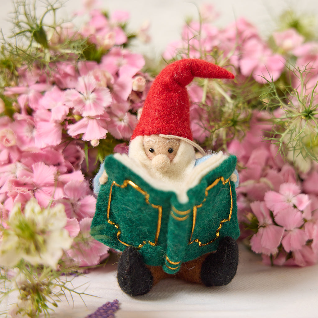 Reading Gnome Ornament