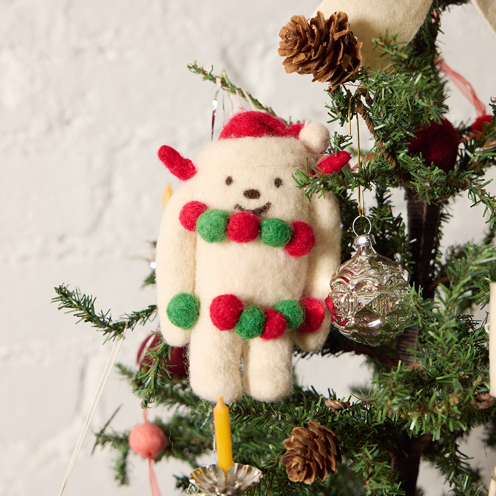 Santa Yeti Ornament