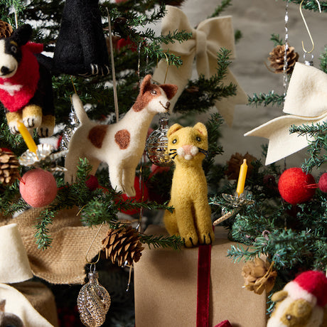 Yellow Cat Ornament