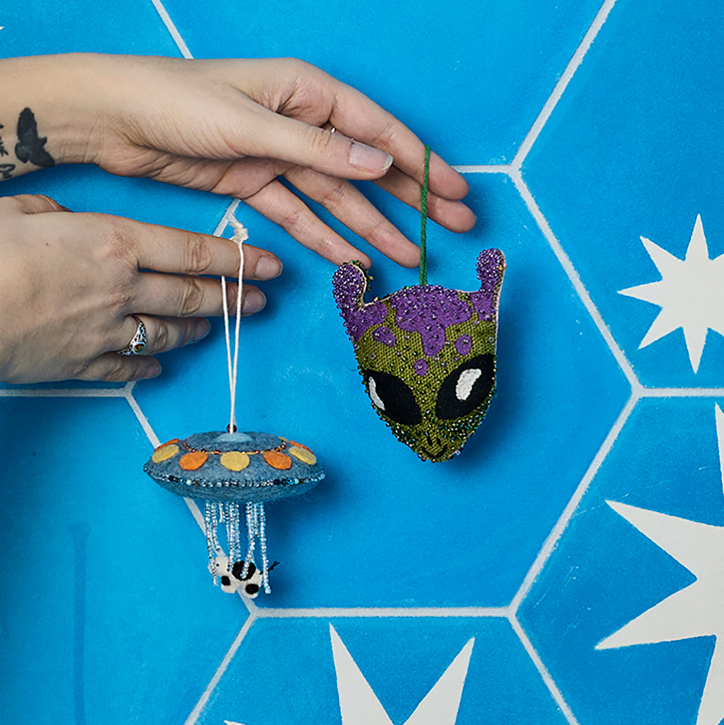 Alien Beaded Ornament