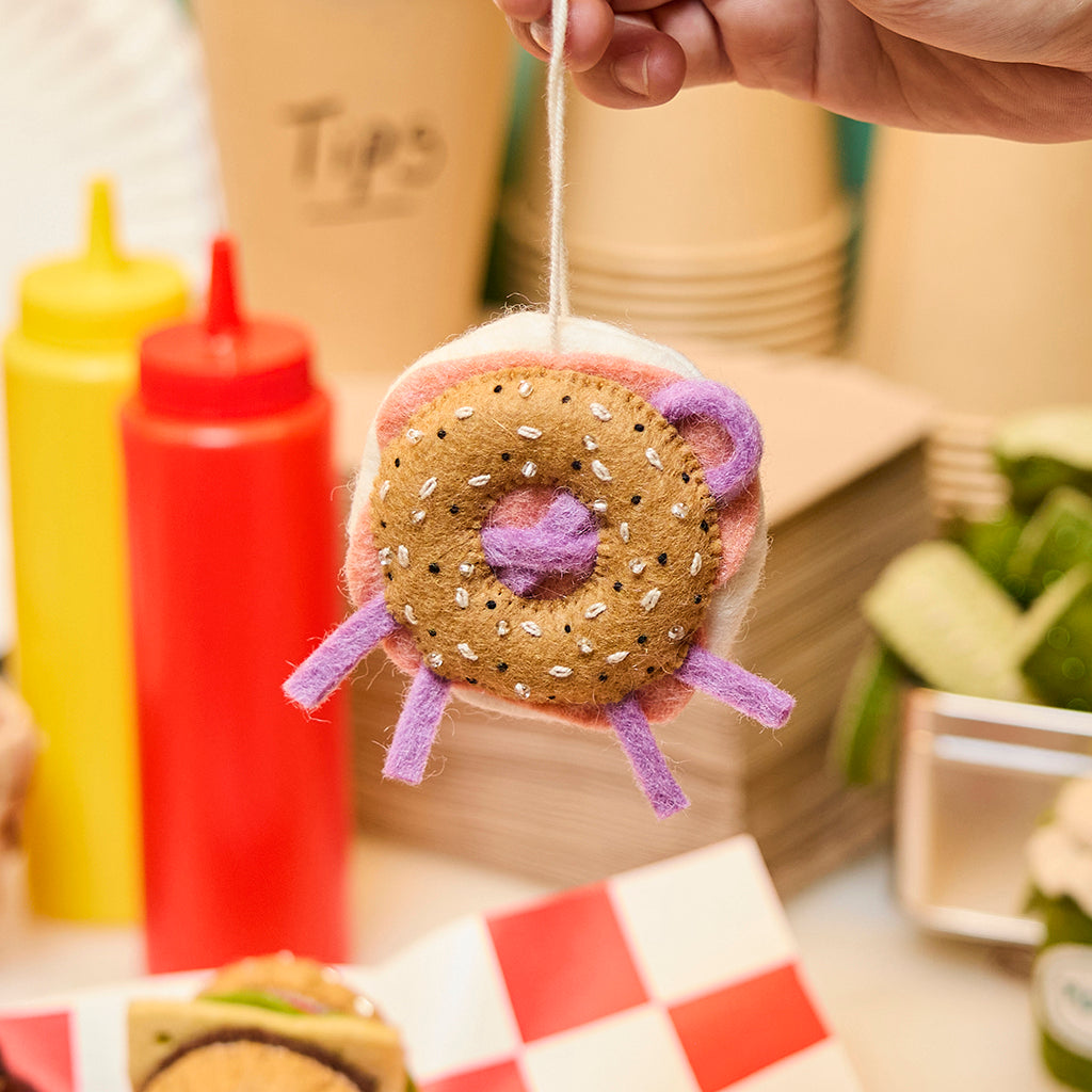 Everything Bagel with Lox Ornament