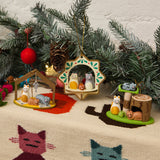 Cat Tree Wood Ornament