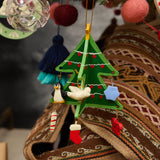 Little Decorated Christmas Tree Wood Ornament