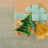 Little Decorated Christmas Tree Wood Ornament