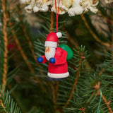 Santa Wooden Ornament