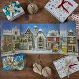 Little Christmas Town Glitter Tri-Fold German Advent Calendar