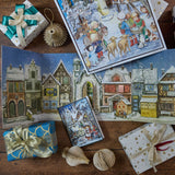 Little Christmas Town Glitter Tri-Fold German Advent Calendar