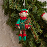 Elf with Gifts Ornament