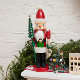 Large Handmade German Wooden 15" Nutcracker - Santa Claus