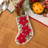 Mini Poinsettia Stocking Ornament