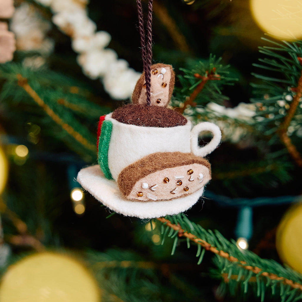 Espresso with Biscotti Ornament