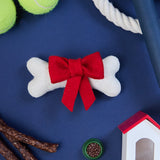 Dog Bone with Bow Ornament