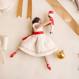 Nutcracker Ballet Clara Ornament - Brown