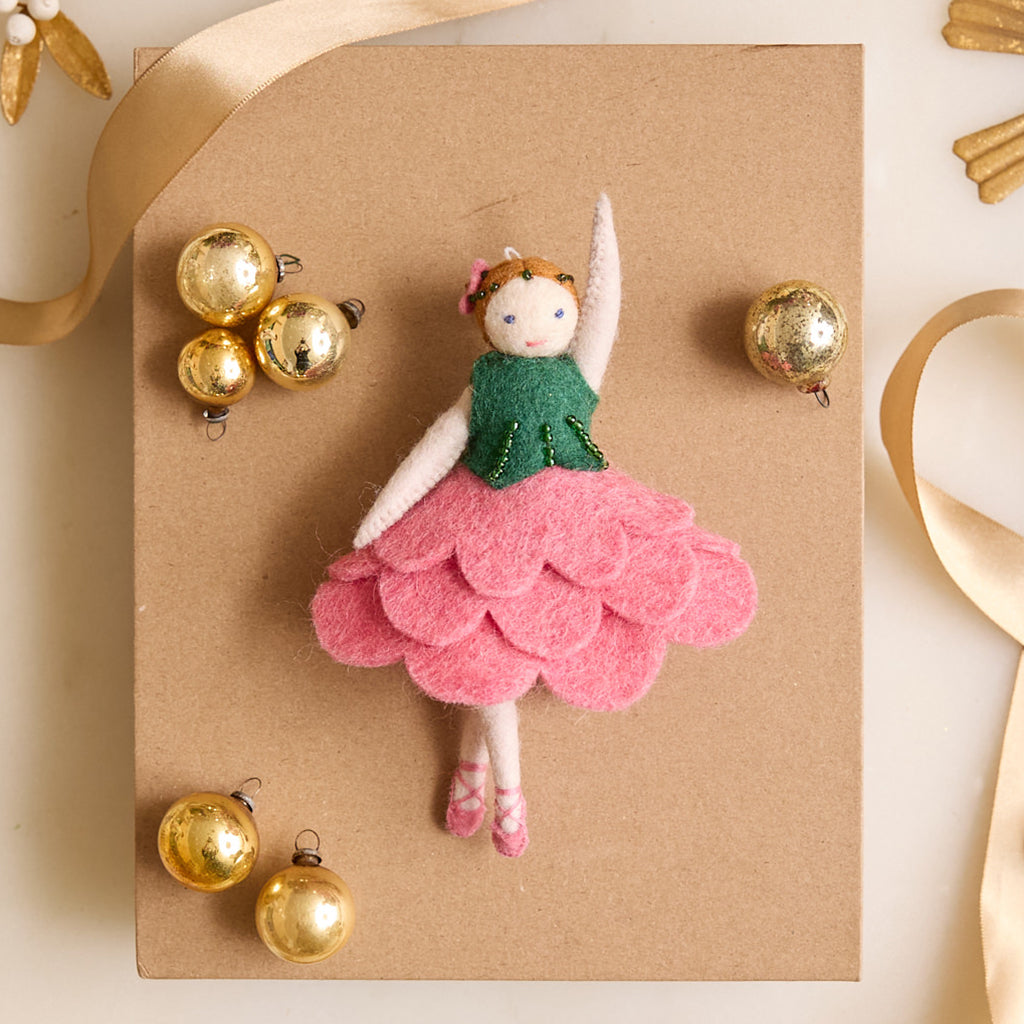 Nutcracker Ballet Flower Ornament - Light