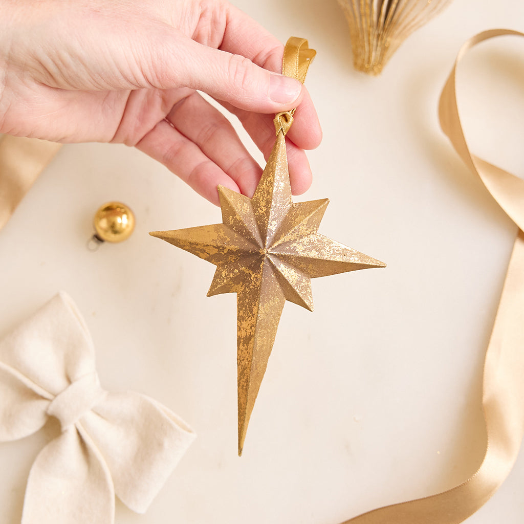 Star of Bethlehem Metal Ornament