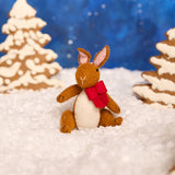 Bunny with Red Bow Ornament