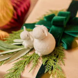 Mama & Baby Lamb Ornament Duo