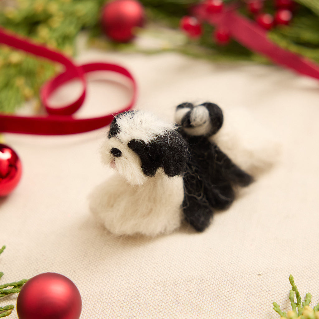 Adorable Ceramic Barking Christmas Pup hot