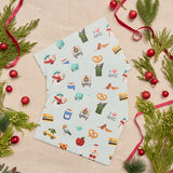 Blue NYC Icons Wrapping Sheets Set of 3