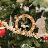 Dove in Wreath Wood Ornament