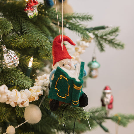 Reading Gnome Ornament