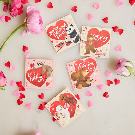 Valentine Animals Mini Card Set of 6