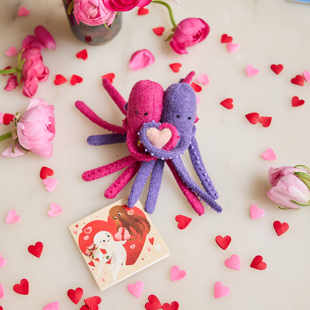 Octopus Couple Ornament