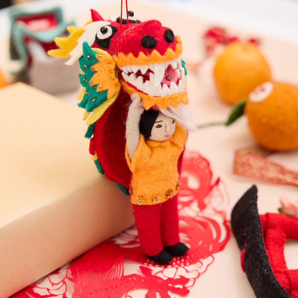 Limited Edition Child with Dragon Costume Ornament