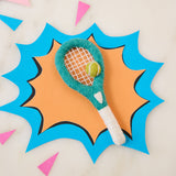 Tennis Racket with Ball Ornament