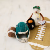 Helmet & Football Ornament