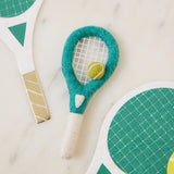 Tennis Racket with Ball Ornament