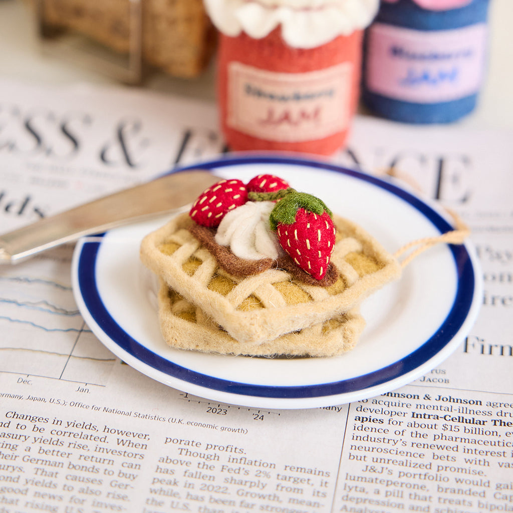 Strawberry Waffles Ornament