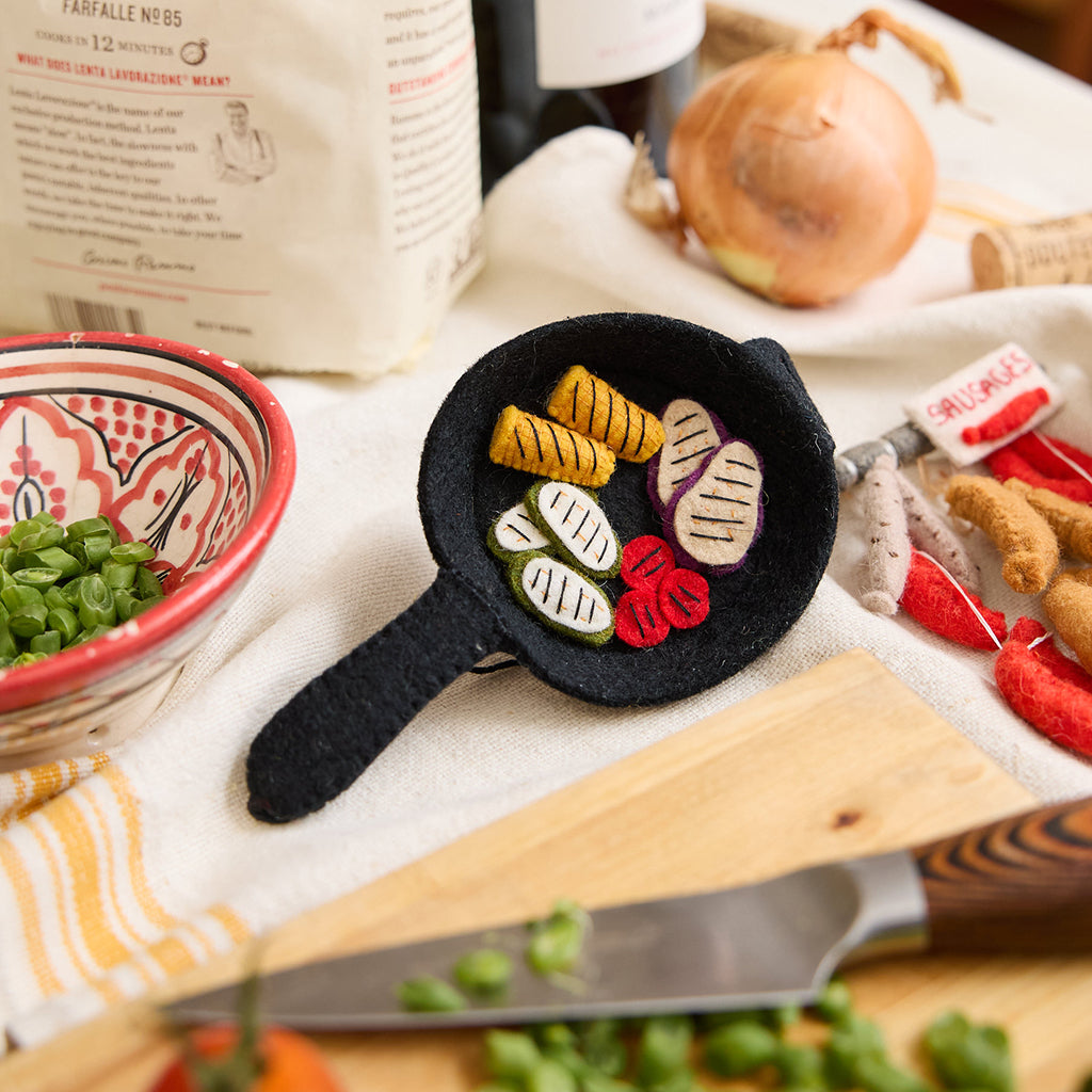 Grilled Veggies Skillet Ornament