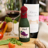 Red Wine Bottle Ornament