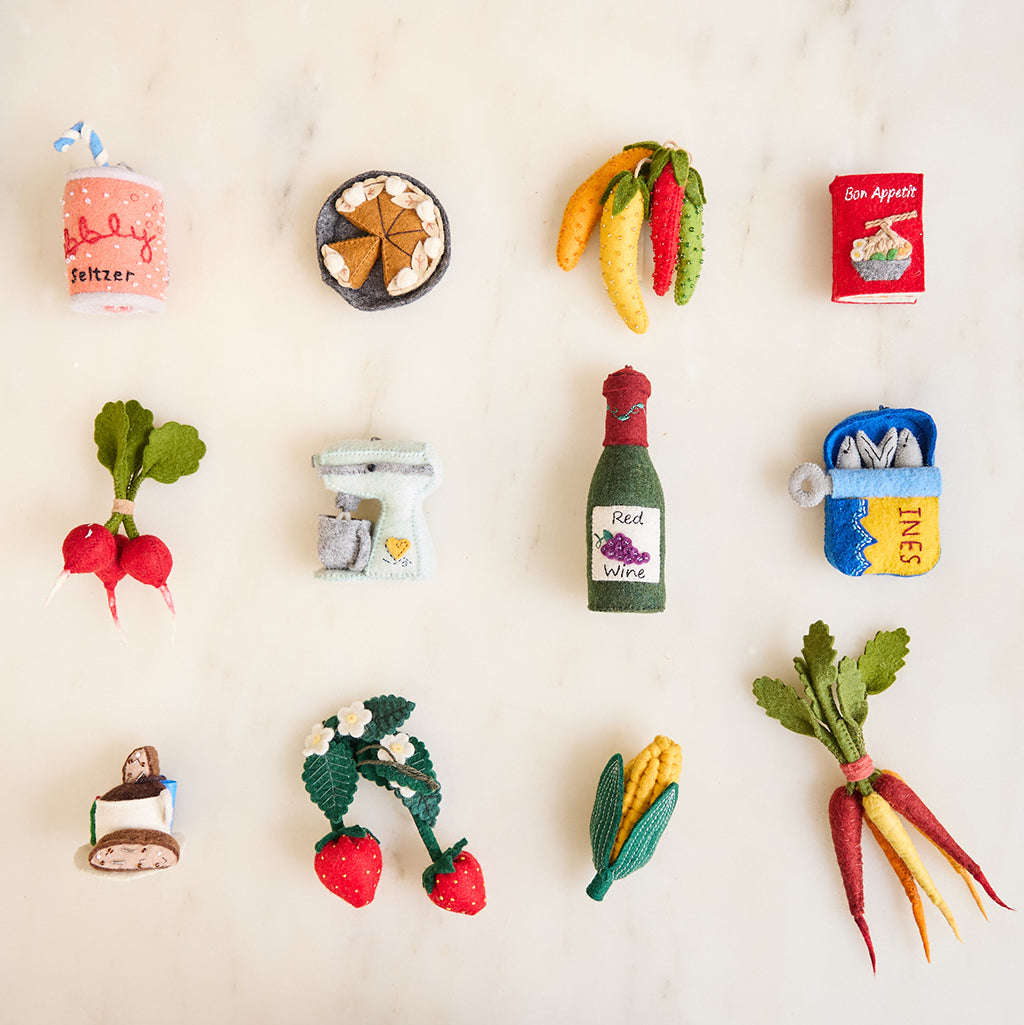 Rainbow Carrot Bunch Ornament