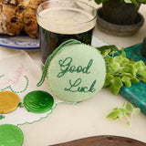 Good Luck Clovers Beaded Ornament