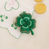 Four Leaf Clover Beaded Ornament