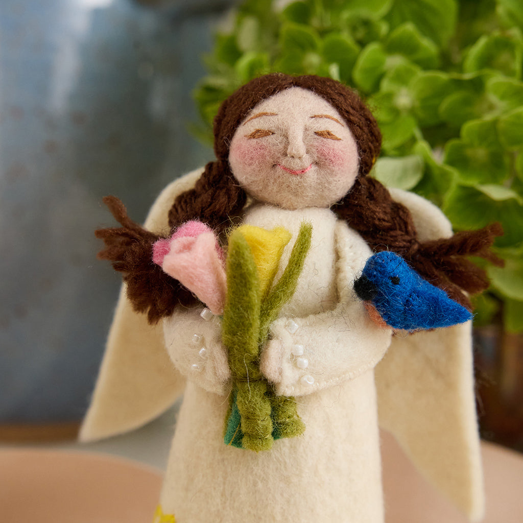 Spring Angel with Bluebird - Light