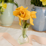 Daffodil Flower Bouquet with Vase